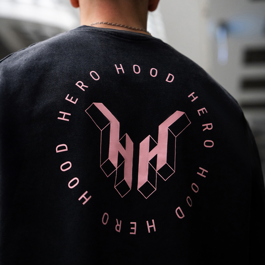 Vintage T-shirt Fly - Black/Pink 2.0